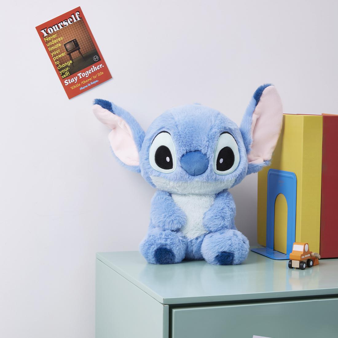 Disney Basic Type Sitting Pose Stitch Doll Medium Size  Comfortable In Hand 100% Authentic Plushy Cute Doll Lovely Doll Blue Doll