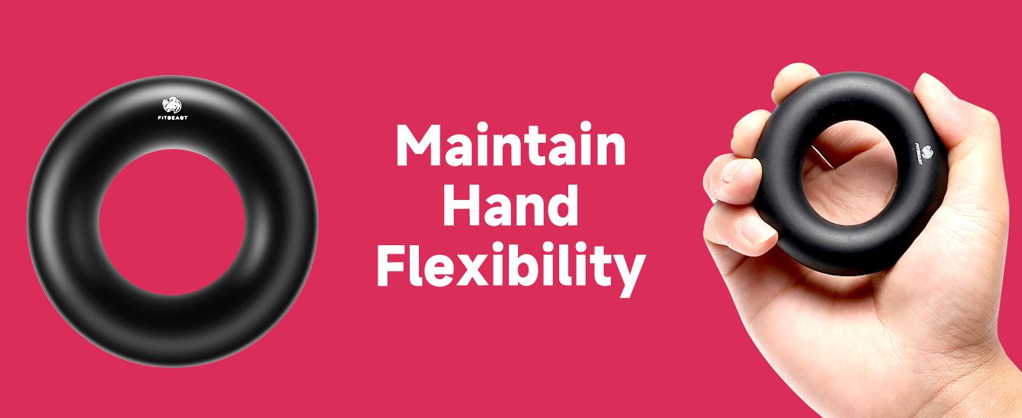 FitBeast Funny Hand Grip Strengthener Workout Kit (5 Pack) Forearm Grip Adjustable Resistance Hand Gripper, Finger Exerciser, Finger Stretcher, Grip Ring & Stress Relief Grip Ball for Athletes