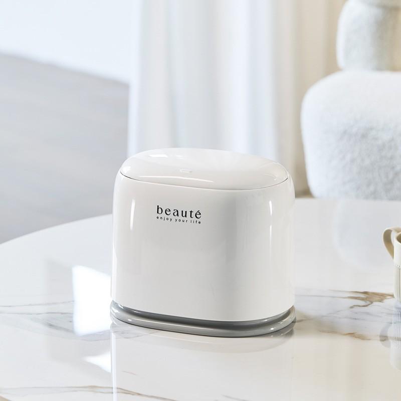 Stylish Press Type Desktop Garbage Bin, Luxury Design for Desk & Living Room, Compact Waste Container, Durable & Convenient for Daily Use