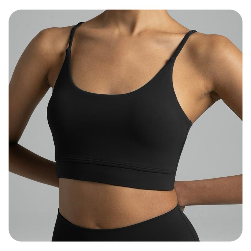 Colorfulkoala Women's Dreamlux Lightweight Yoga Sports Bra Bowknot Strappy Light Impact Workout Yoga Tops