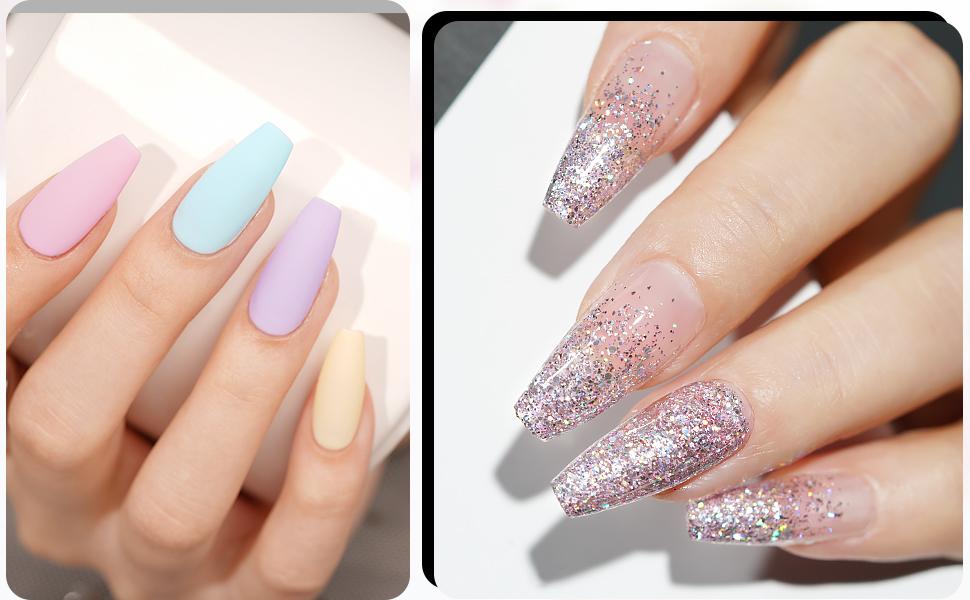 GAOY 2Pcs 16ml Gel Nail Glue, Glue Gel for Acrylic Nails Tips, 2 in 1 Nail Glue and Base Gel, Nail Lamp Needed