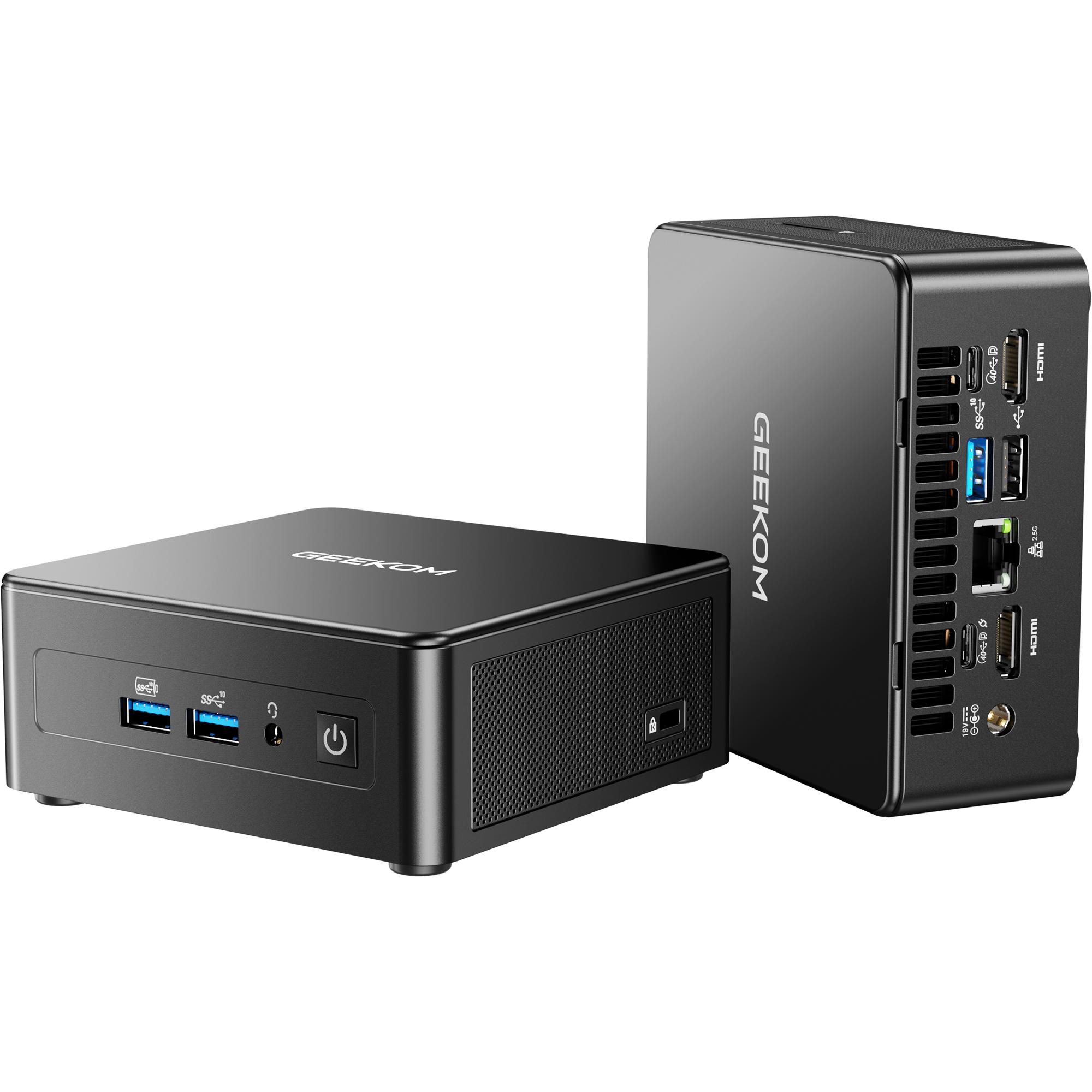 GEEKOM 2025 New Upgraded IT15 Mini PC Windows 11 Pro, with 15th Gen Intel U9-285H (Up to 5.4GHz), 32GB DDR5 Dual-Channel RAM & 2TB NVMe SSD (Expandable), 8K/Quad Display/WiFi 7/BT 5.4/Real-time AR Student Computer chrismas gift