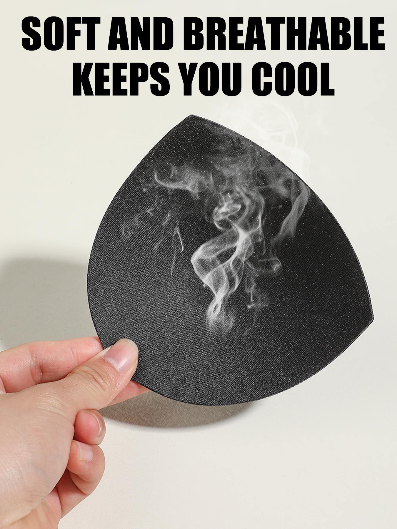 8 pieces of women's triangular underwire pads, insertable padding, featuring a seamless sponge pad for sports use and a multi-functional bra, soft and comfortable underwear padding accessories.