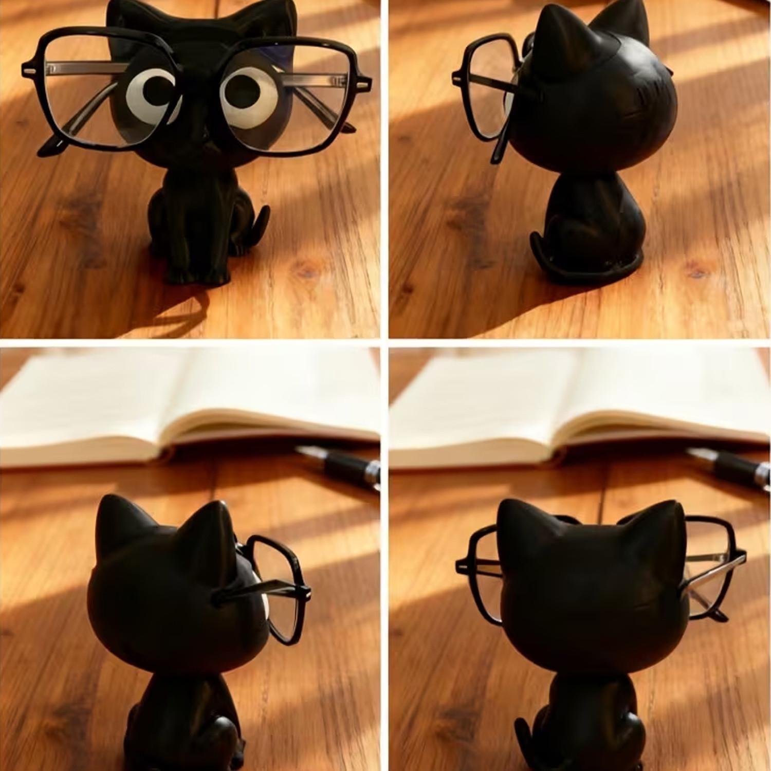 Cat Eyeglasses Frame, Cute Plastic Desktop Storage Box, Eyeglasses Holder, Home Decor, Holiday Gift, Stylish and Functional