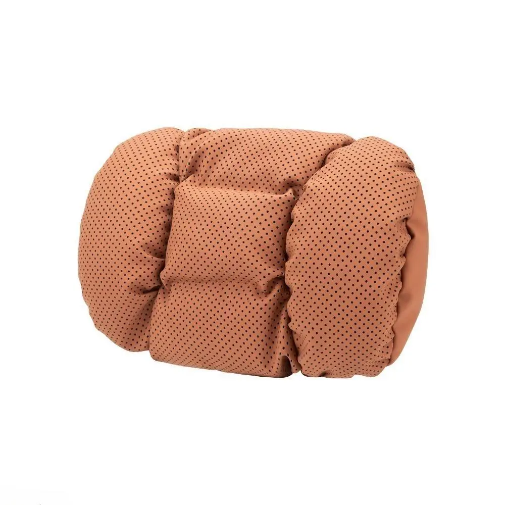 Upgraded Perforated Nappa Leather Car Headrest Pillow, Ergonomic Breathable Vehicle Seat Neck Support, Universal Soft Scratch-Resistant Cervical Cushion For Long-Distance Driving Fatigue Relief