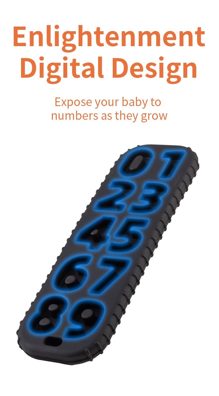 Baby Teething Toys Set of 10, TV Remote Shape, Safe Soft Chewable, Relief Toy for Infant Gums, Promotes Sensory Development