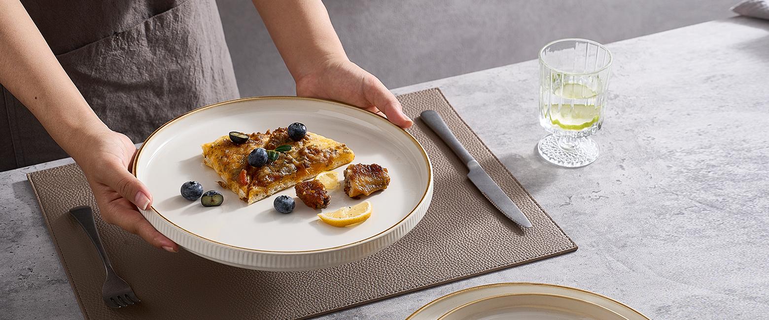 Famiware Star 10'' Stoneware Dinner Plate (Set of 6)