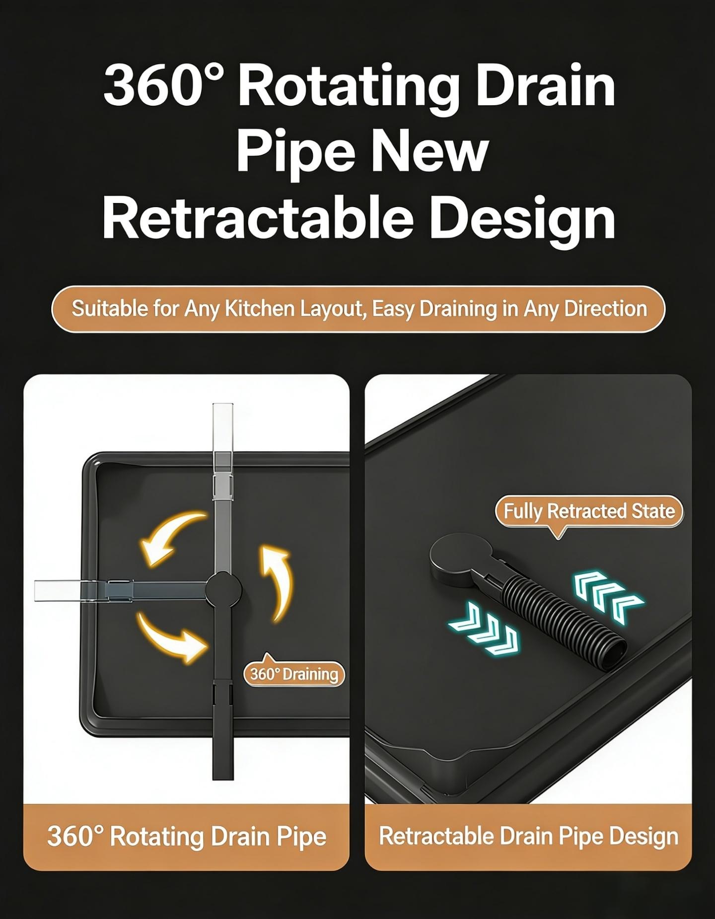 Two-Tier Large Metal Dish Rack for Kitchen Countertops, Space-Saving & Durable Design, Includes Slots for Knives Forks Cup Holders