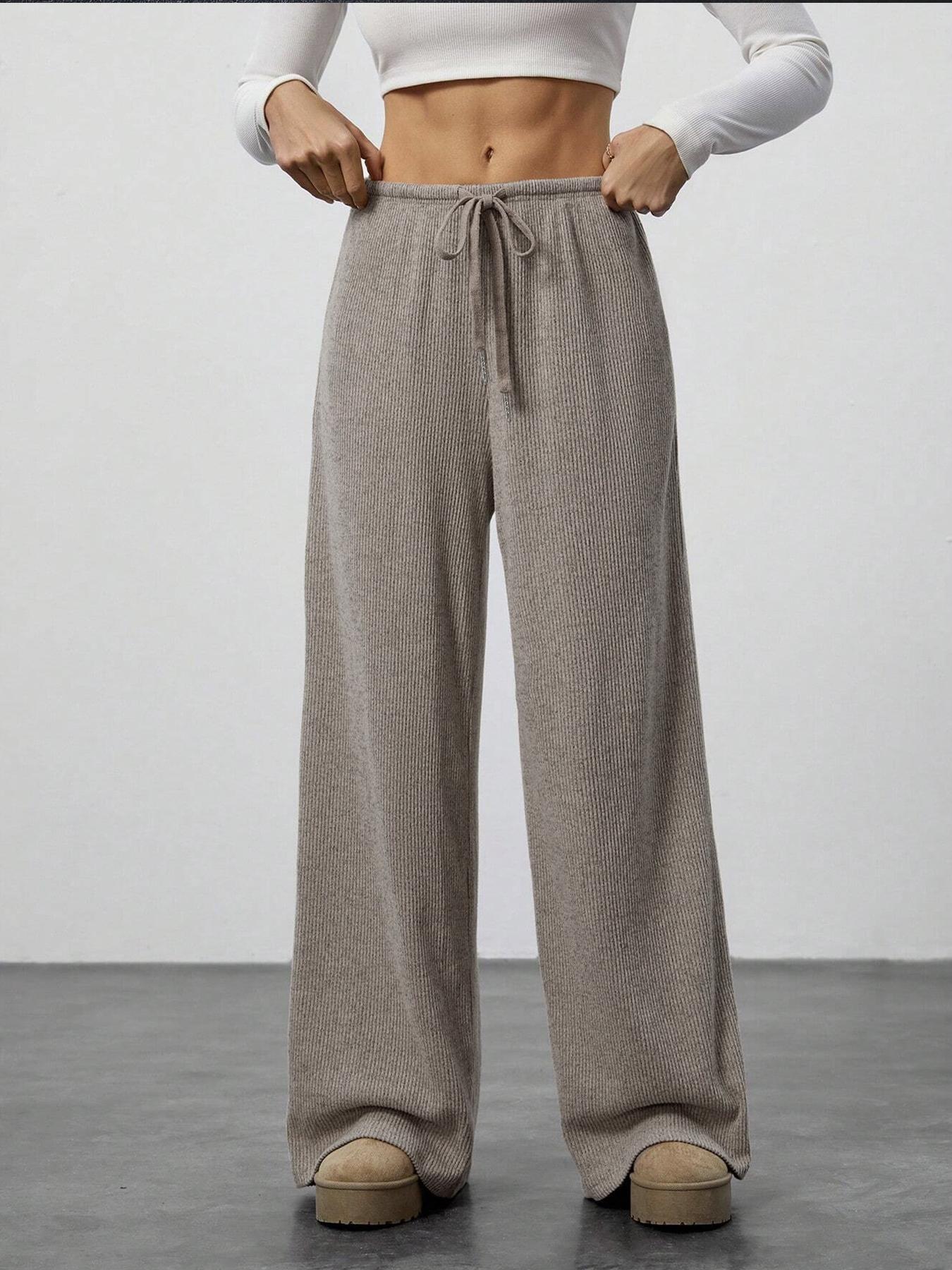 High Waist Comfortable Wide Leg Casual Jogging Pants, Versatile Athletic Trousers for Relaxed Fit, Ideal for Everyday Wear, Wide Leg Sweatpants