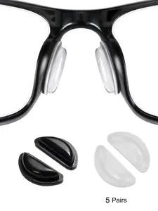 Glasses Nose Pads, Soft Silicone Anti-slip Adhesive Nose Pad for Full Plastic Frames Sunglasses Reading Glasses, Eyewear Accessories, Glasses Grips