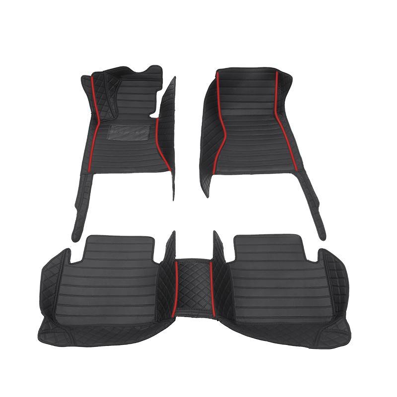 Car floor mats are suitable for Nissan Juke、Pathfinder R51、March、Tiida、Qashqai、d40、Versa、Kicks、Patrol、X Trail T32、Note E12、Teana j32, Anti slip and wear-resistant PU leather car interior mat, car interior accessories, not sold in the UK