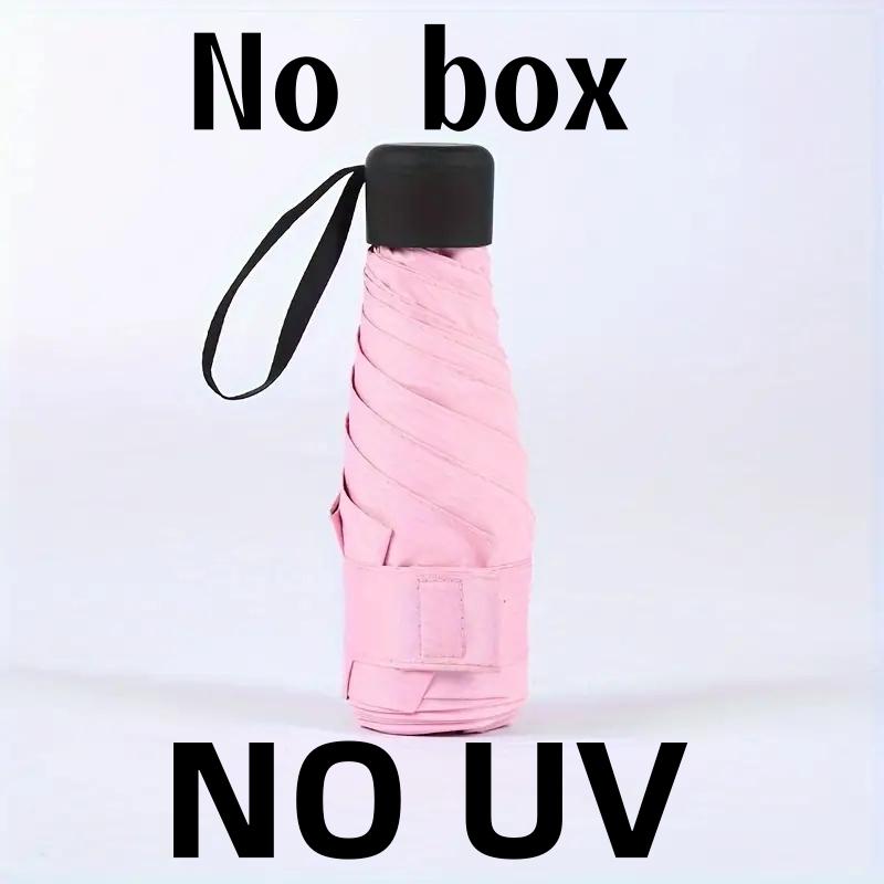 Small parasols umbrella portable pocket umbrella travel portable compact umbrella mini paraguas Very lightweight, suitable for outdoor travel to block sunlight (suitable for one person)