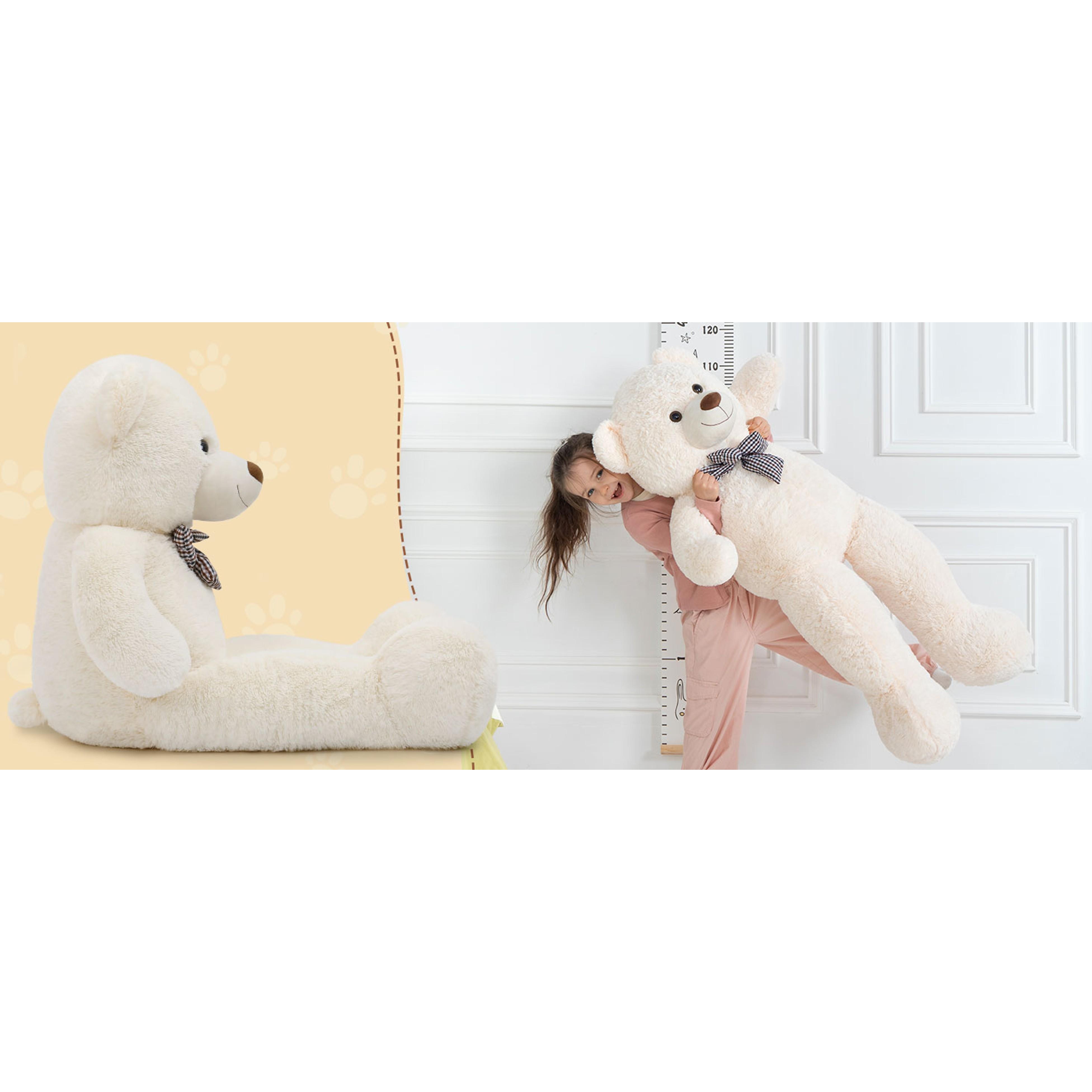 Giant Teddy Bear 4 Feet,Adorable and Cuddly Big Bear Stuffed Animal 47", Classic Teddy Bear Plush Gift Decoration for Baby Shower,Party,Birthday,Valentines Day,Tan