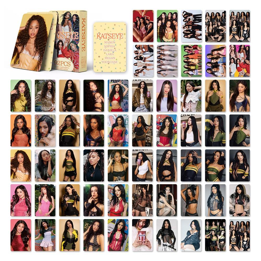 K-Pop Girl Group 3-Inch Double-Sided Lomo Card Decorative Photo Stickers, Fan Collection Accessories, Cross-Border Merchandise