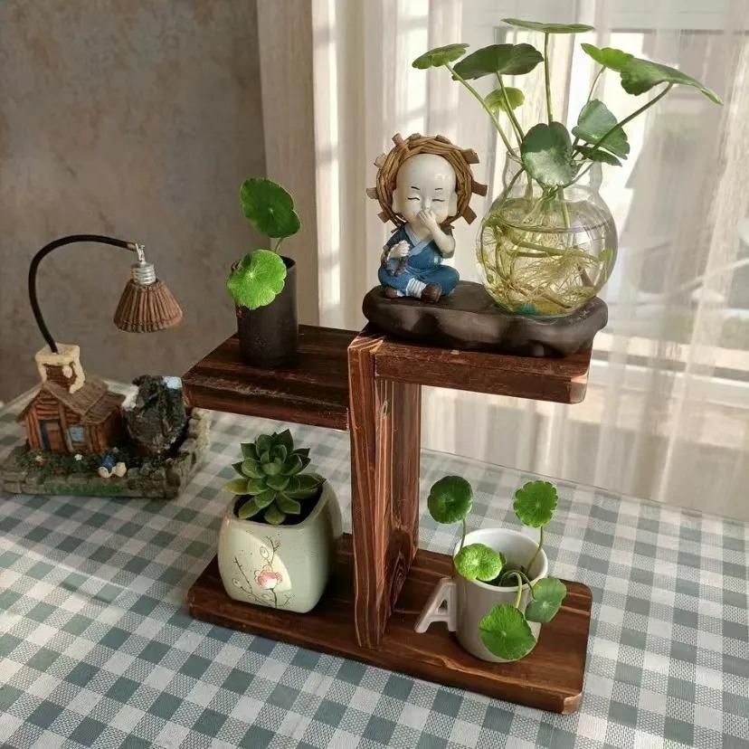 Chic Multi-Tiered Desktop Plant Stand – Versatile Wall Organizer for Living Room, Window Sill & Balcony, Perfect for Succulents, Pots & Home Decor – Compact Design for Tidy Spaces