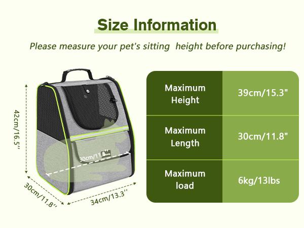 Pecute trapezoidal cat backpack, comfortable travel, well-ventilated, available in black and grey.