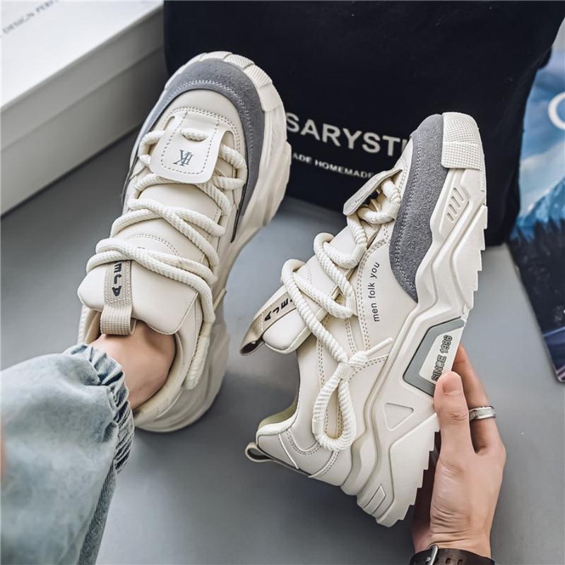 New Thick Sole Height Increasing Women's Dad Shoes 2025 Autumn Inner Height Casual Sneaker Athletic Makapal Trainer