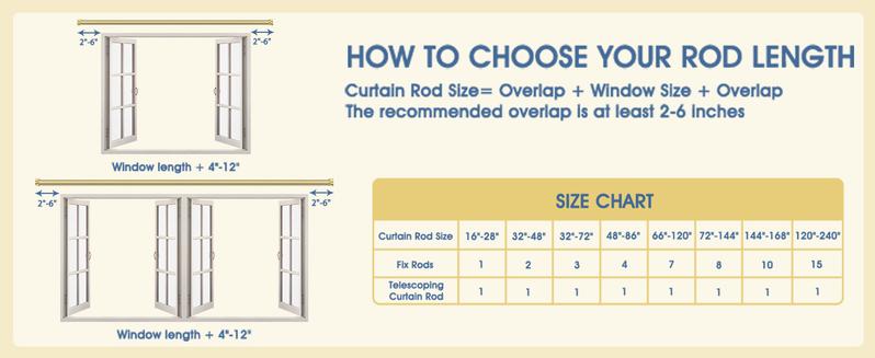 Curtain Rods for Windows, 1 Inch Curtain Rod Set, Heavy Duty Drapery Rods with Adjustable Curtain Rods, Outdoor Curtain Rod with Simple End Caps, Room Divider Curtain Rod, Gold Outdoorfun Interior Decoration Accessories