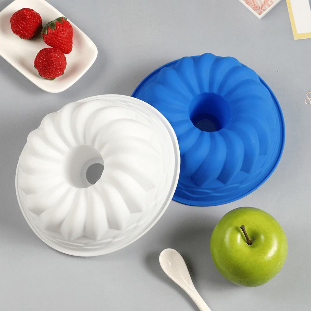 Single 6-Inch Savarin Baking Pan - Non-Stick Cake Mold, Food Grade Silicone Cupcakes, Pound Biscuits, Chocolate Truffles - Easy Release, Dishwasher Safe, Reusable Birthday, Christmas, Valentine'S Day, Easter Baking Tools - Durable Kitchenware