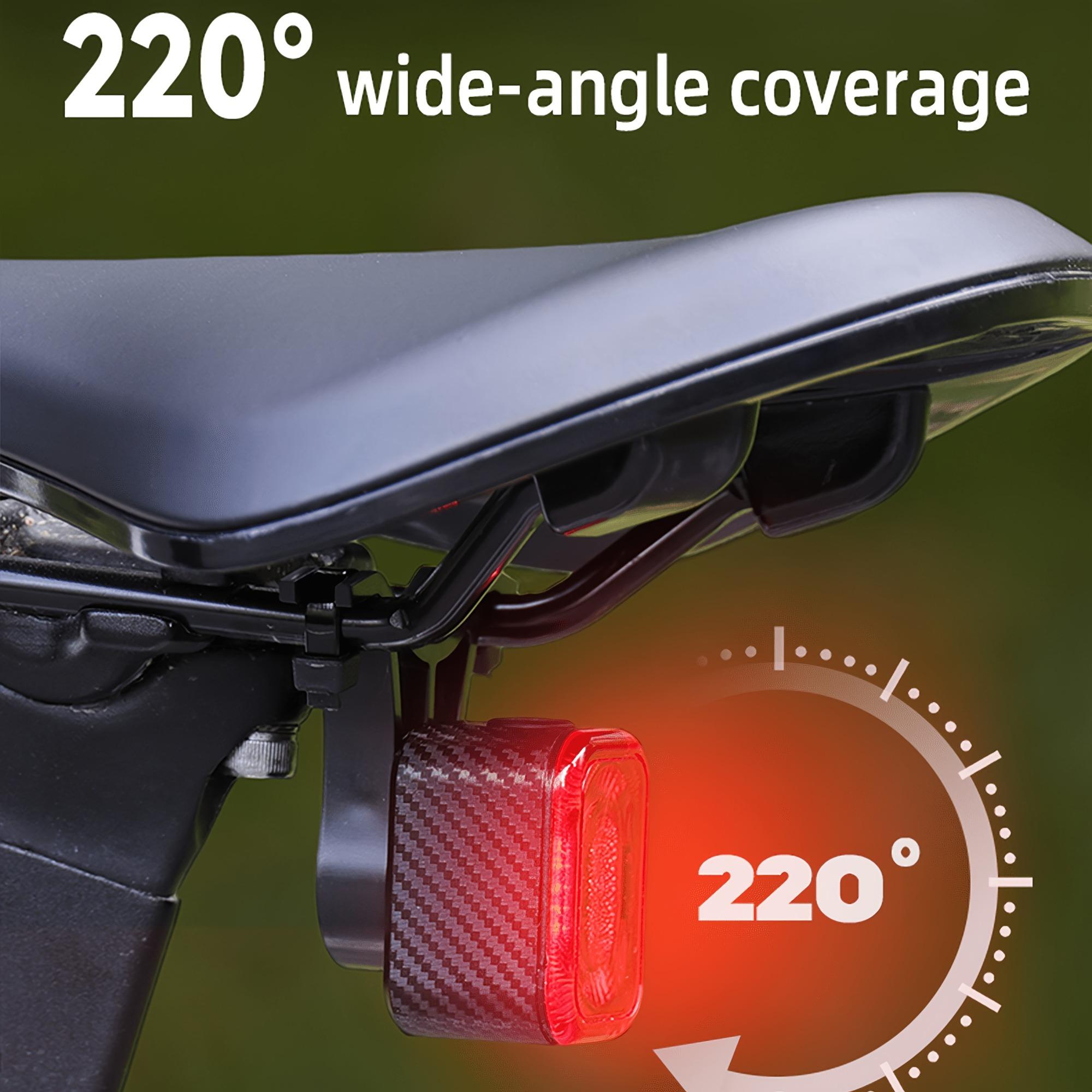 Oein, Bike Back Light Rechargeable, Brake Sensing Rear Lights, Auto On/Off, USB Rechargeable, 4 Mode, 2Installations Ultra Bright LED Warning Back Bicycle Bicycle Accessories