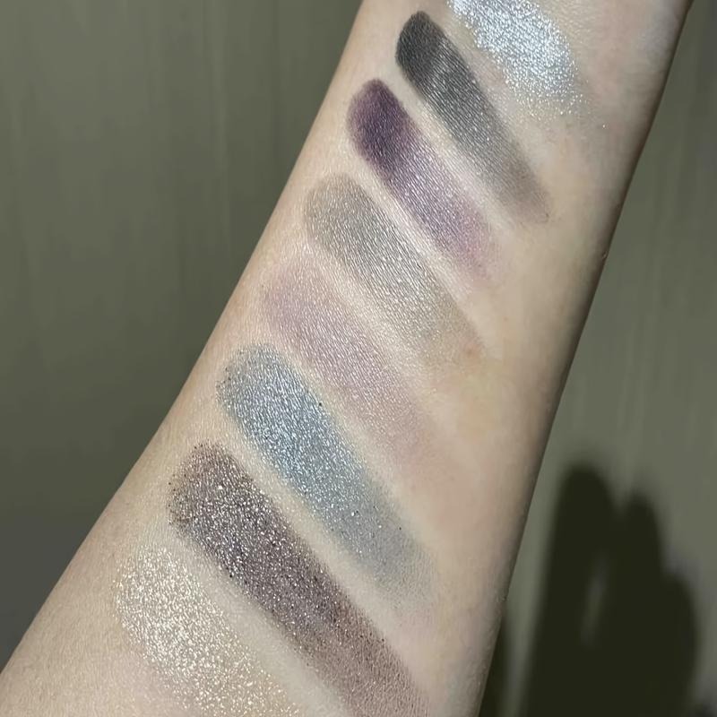 HERORANGE 42-Color Smoky Eyeshadow Palette Matte Shimmer Glitter Trio 24H Waterproof & Smudge-Proof Stage-Level Pigmented Natural Blurring Effect Ultra Fine Powder No Fallout Festival Party Makeup Gift Cosmetic！