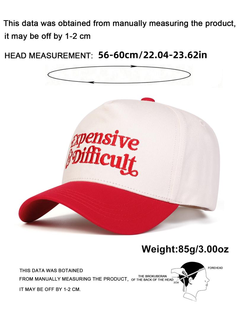 Letter Embroidery Trucker Hat, Casual Outdoor Sports Hat for Men & Women, Fashion Accessories for Daily Wear