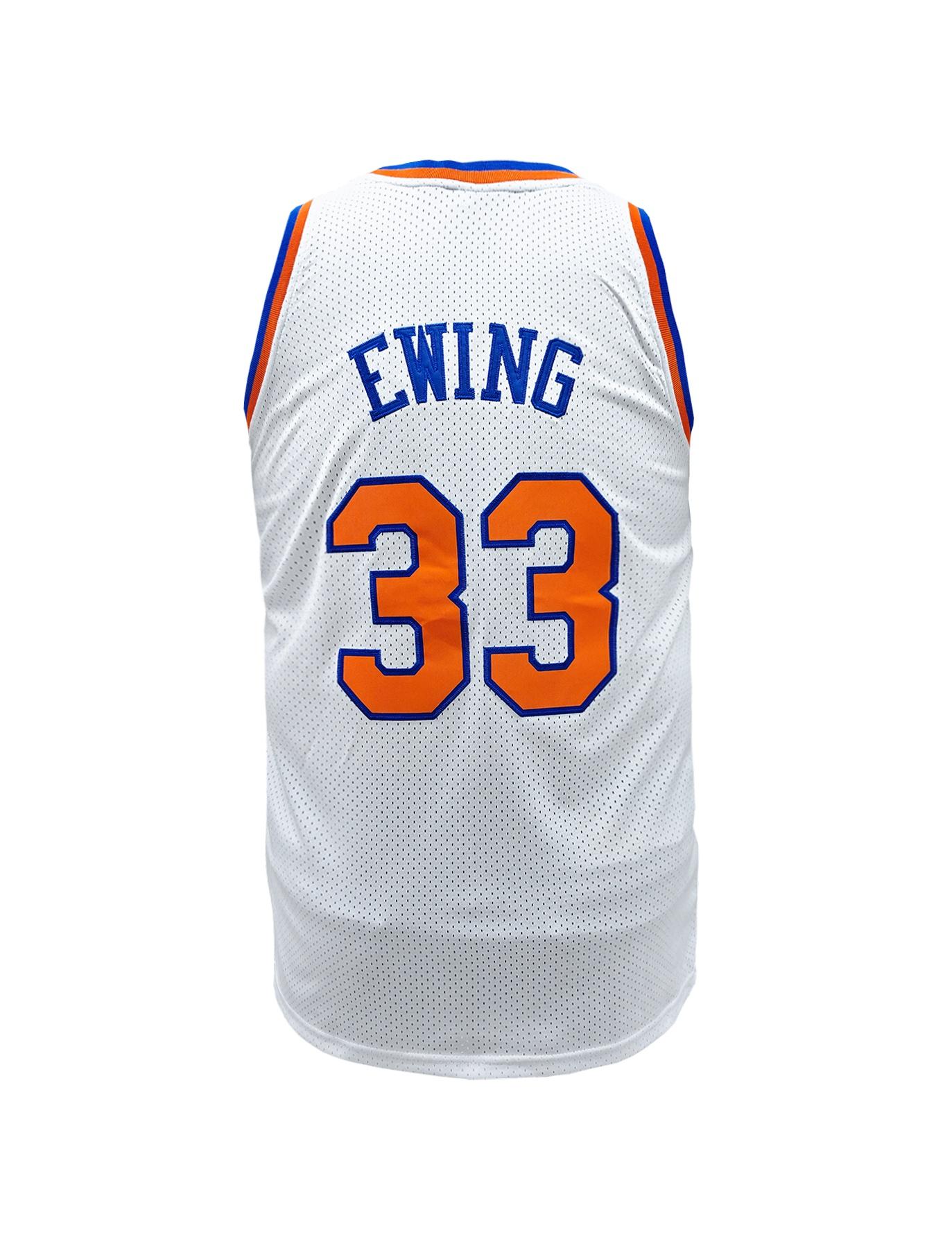 KTYSDE Premium Embroidered New York 33 Basketball Jersey, Embroidered Basketball Jerseys, Jersey Top, Sporty Sports Top, Breathable Comfortable Mesh Sports Shirt, Unisex Retro Athletic Uniform for All Occasions