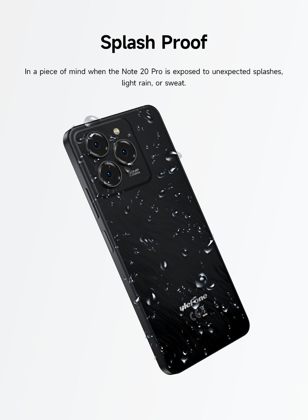 Ulefone Note 20 Pro Unlocked Cell Phones, 4G Smartphones,Android 14 , 6000mAh Mega Battery, 8GB + 128GB/256GB, 6.75" Large Waterdrop Display 90Hz + 50MP Main Camera+8MP Selfie Camera+2MP Macro Lens , Ultra-Slim Lightweight, Face Unlock& Fingerprint ID