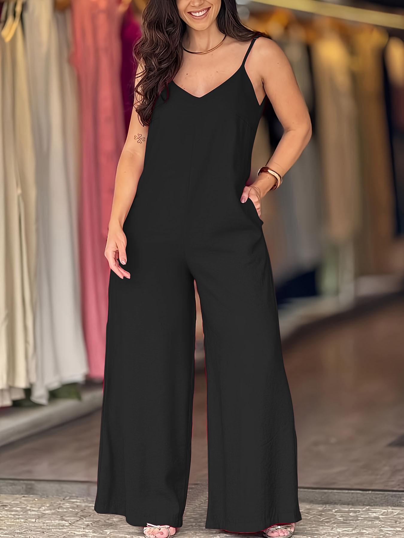 Women's Elegant Solid Color Strapless Jumpsuit, Stylish One-Piece for Casual Wear, Comfortable and Versatile Fashion Choice Women's Elegant Solid Color Strapless Jumpsuit, Stylish One-Piece for Casual Wear, Comfortable and Versatile Fashion Choice