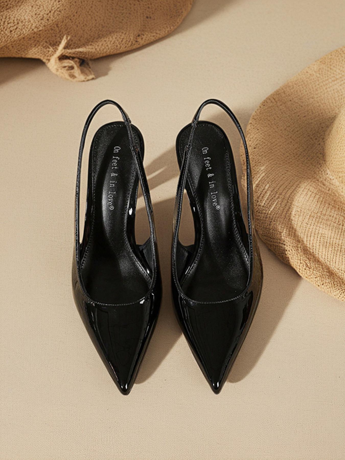 Women's Elegant Solid Color Pointed Toe High Heel Sandals, Fashionable Sandals for Party, Daily Clothing Decor for Women & Girls, Footwear, Pointy Toe