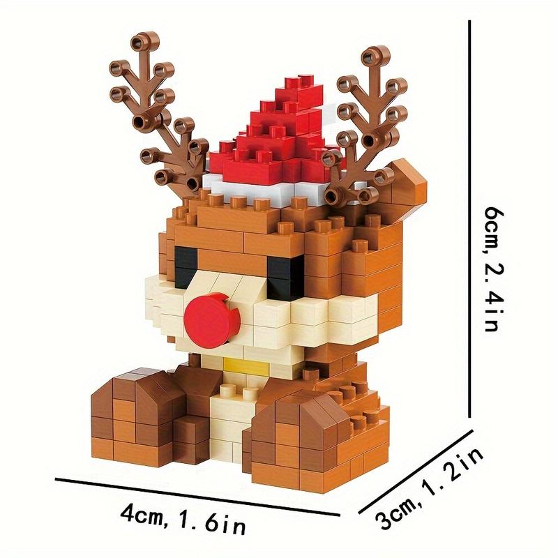 Santa Claus Design Building Blocks Toy, 1 Count Cute Micro-particle Building Bricks Ornament, Snowman & Reindeer Creative Desktop Decoration for Home Office #TOP PICKS Santa Claus Design Building Blocks Toy, 1 Count Cute Micro-particle Building Bricks Ornament, Snowman & Reindeer Creative Desktop Decoration for Home Office #TOP PICKS