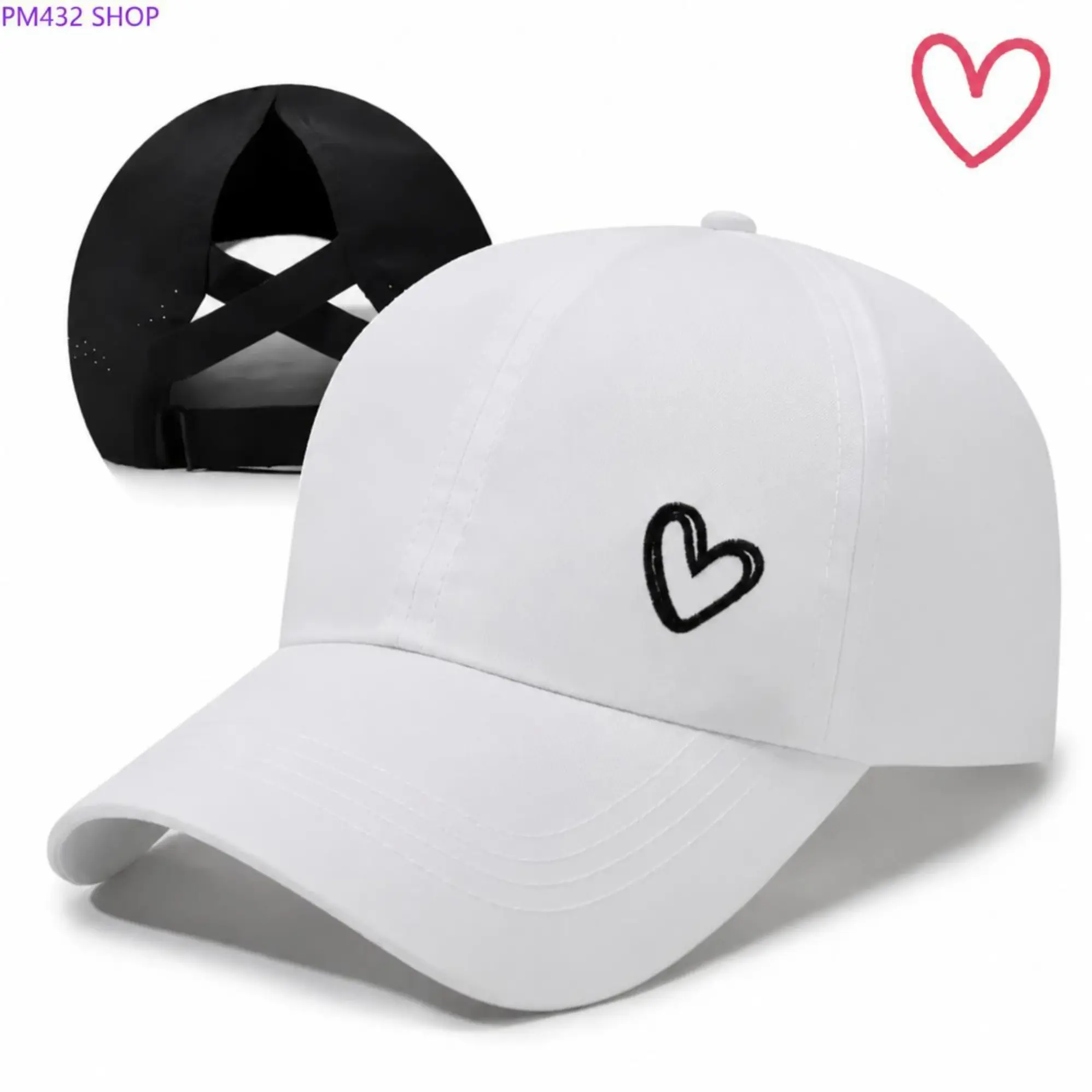 Women’s High Ponytail Baseball Cap – Mesh Back Breathable Sun Hat with Ponytail Slot, Lightweight Sporty Outdoor Cap for Running, Gym, Travel & Daily Summer Wear