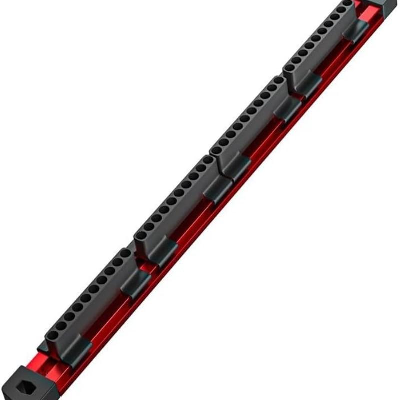 Premium Aluminum Magnetic Tool Holder Magnetic Storage Rack for Screwdriver Bits Sockets Workshop Organizer