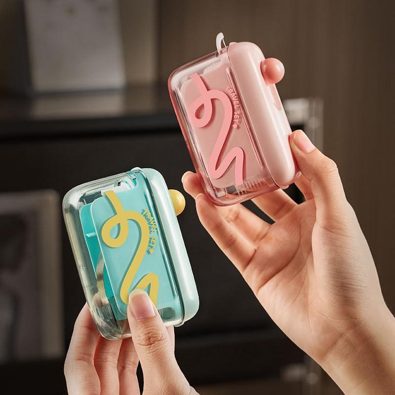 Automatic Floss Dispenser Box, Dental Floss, Multi-Dopamine Design, Portable High-Aesthetic Mini Oral Travel Toothpick Holder, Safe for Outdoor Use