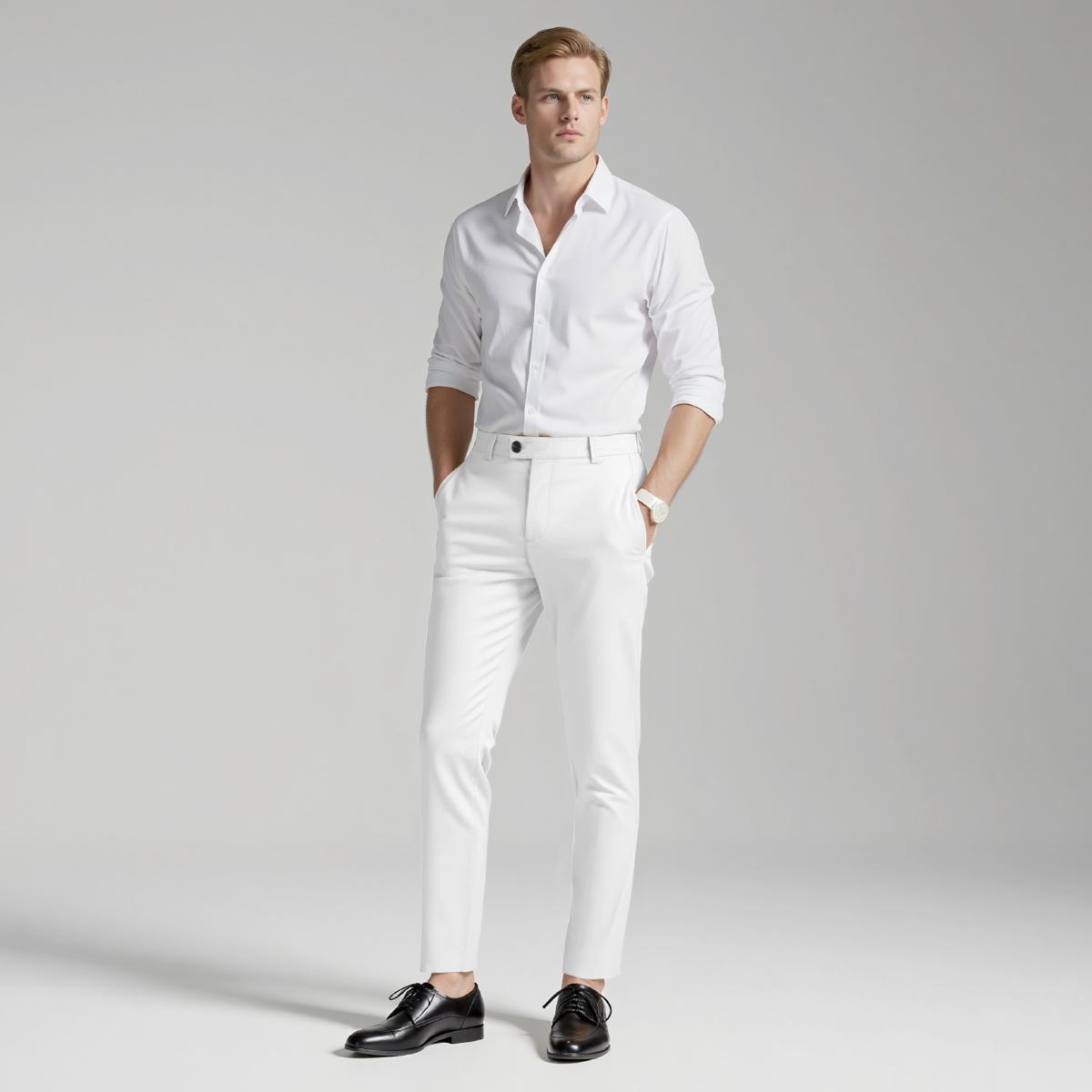 GINGTTO Mens Dress Pants Slim Fit Stretch Formal Pants for Men