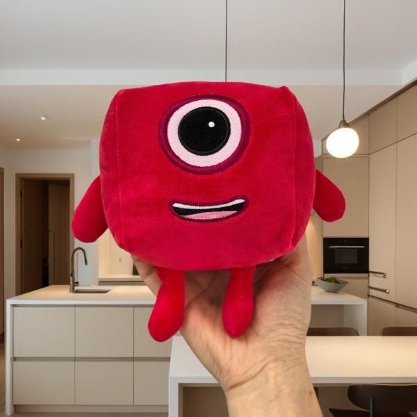 20cm Numberblocks One Plush - Soft Red Number 1 Stuffed Toy, Perfect Educational Companion for Toddlers, Safe High Quality Plushie, Great Birthday Gift