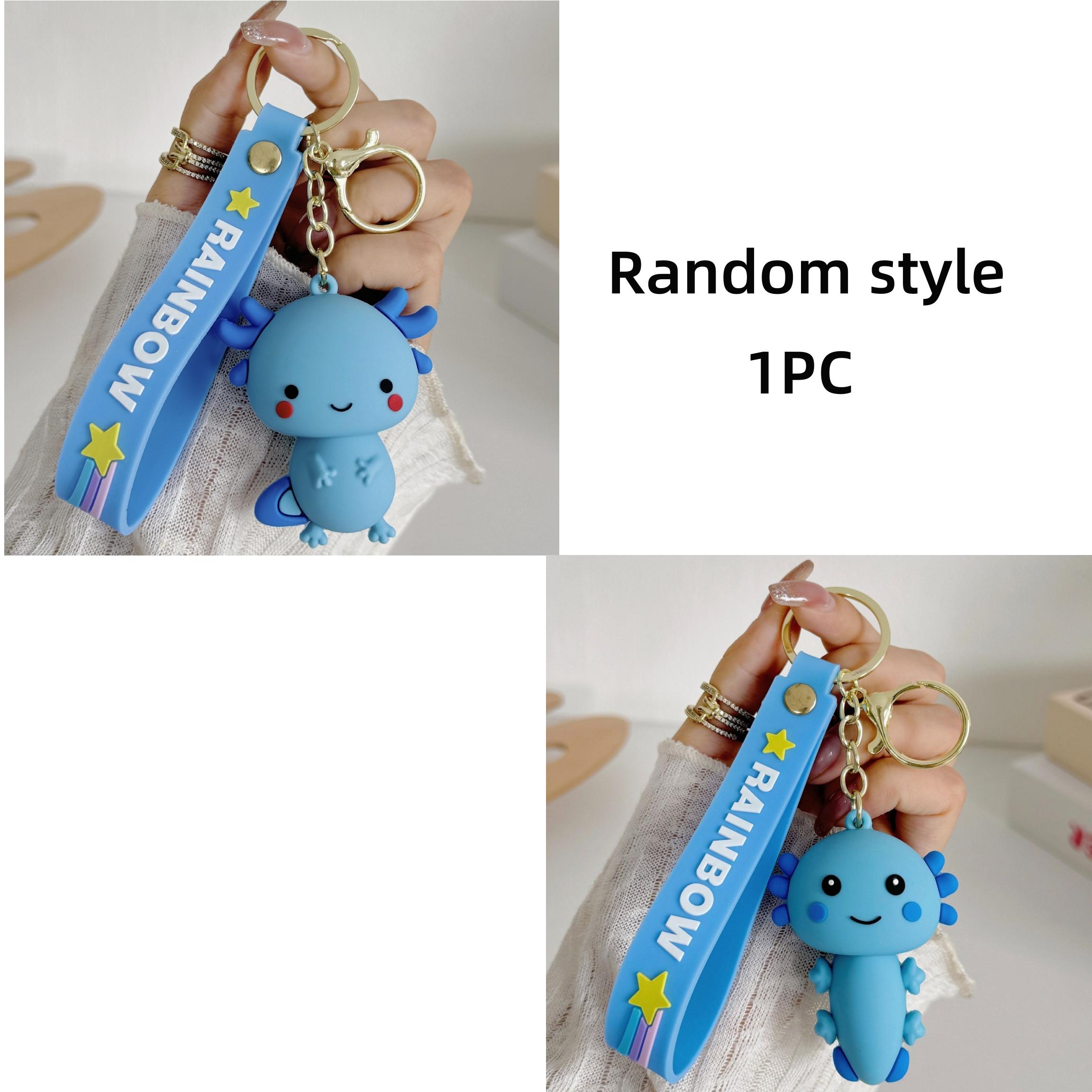 Cute Cartoon Dragon Keychain Pendant, Adorable Bag Charm, Couple Axolotl Figure, Perfect Gift for Lovers, Unique Accessory