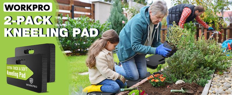 #JumpstartSale WORKPRO Extra Thick Kneeling Pad, Soft Foam Cushioning for Knee, Large Foam Kneeler Mat for Gardening, Bathing Baby, Workout Supplies, 17.5 x 11 x 1.5 in