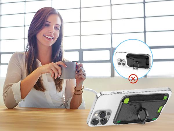 Magsafe Wallet with Airtag Holder  for iPhone 16/15/4/13/12 Series, Magsafe case White Electronics Accessories phone cooler Magnetic Screen Protector Cellphone Protection Casing Protective   Spring