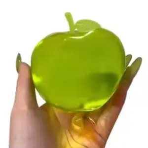 Green Apple Blue Maltose Squishy Stress Relief Toys Anti Stress Sensory Fidgets Toy Soft Simulated Transparent Slow-rebound Decompression Toy