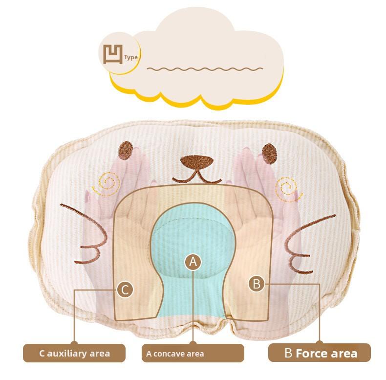 Soft Organic Cotton Baby Pillow for Newborn Comfort