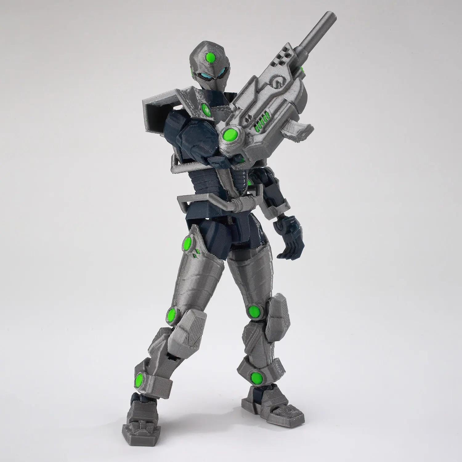 In Stock 3d Printed Invincible Toys Action Figures T13 Dummy 13 Superheroes Multi-Jointed Movable Shapeshift Toy Technology jack