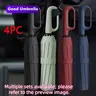 Creative Ring Handle 10k Dual Bone Rain Umbrella Set, Windproof Waterproof, Portable Design, Automatic Opening, Four-Piece Combination