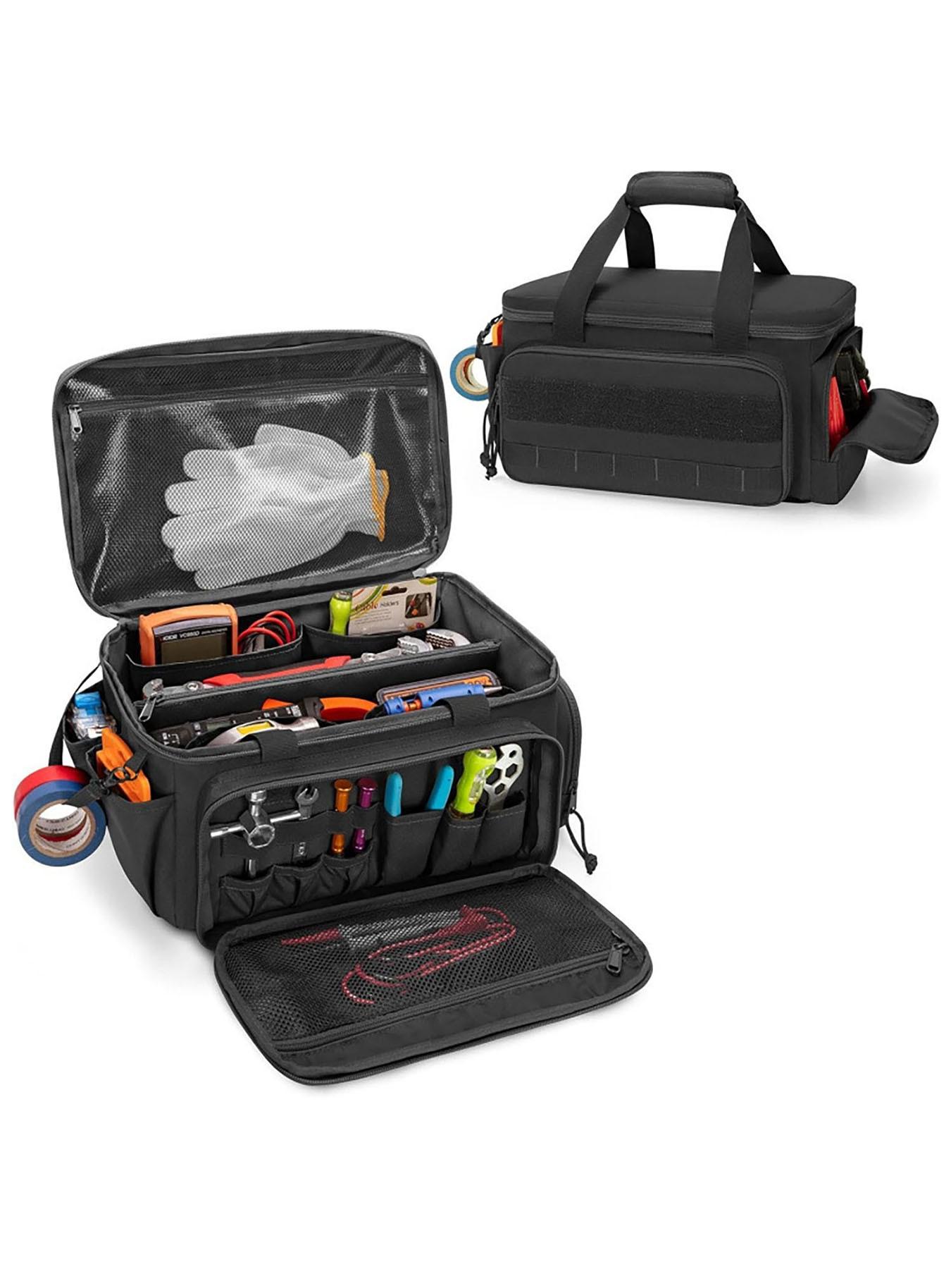 600D Oxford Fabric Tool Storage Box, Customizable Portable Waterproof Tool Bag for Electricians and Woodworkers, Tool Backpack