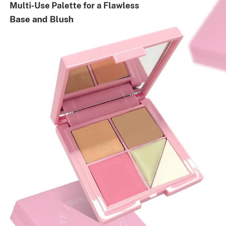【I WAWA】Stain Concealer & Blush Palette (5 Colors) | Flawless Skin in One Palette