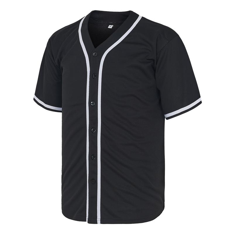 Quick Drying Baseball Jersey for Men and Women,Breathable Short Sleeve Gym shirts,Slightly Stretch Workout Tops,Button Sports Jersey,Gift for Game Day