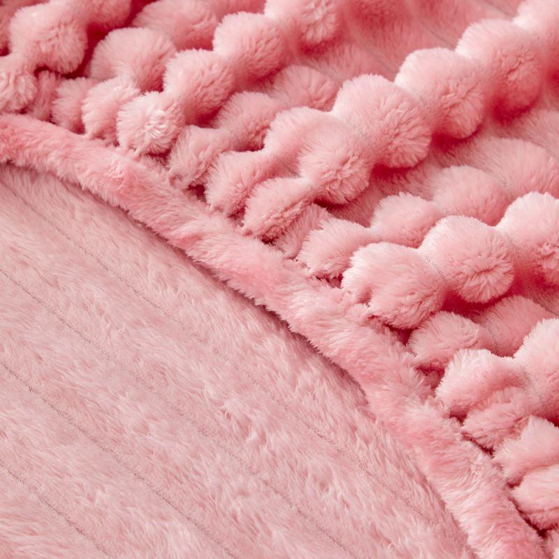 3.3 Inch Elastic Bed Sheet Set, Deep Pocket Design Fitted Sheets, Polyester Fiber, No Print Style, Thick Velvet Fabric, 11.81 Inches Tall