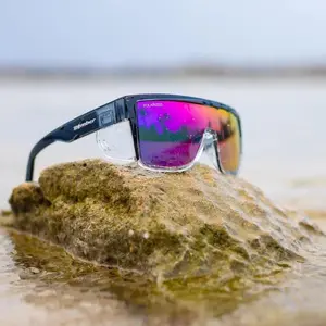 Safety Sunglasses Mirrored Colored Lens with Removable Side Shields for Outdoor Sports Eyewear Protection