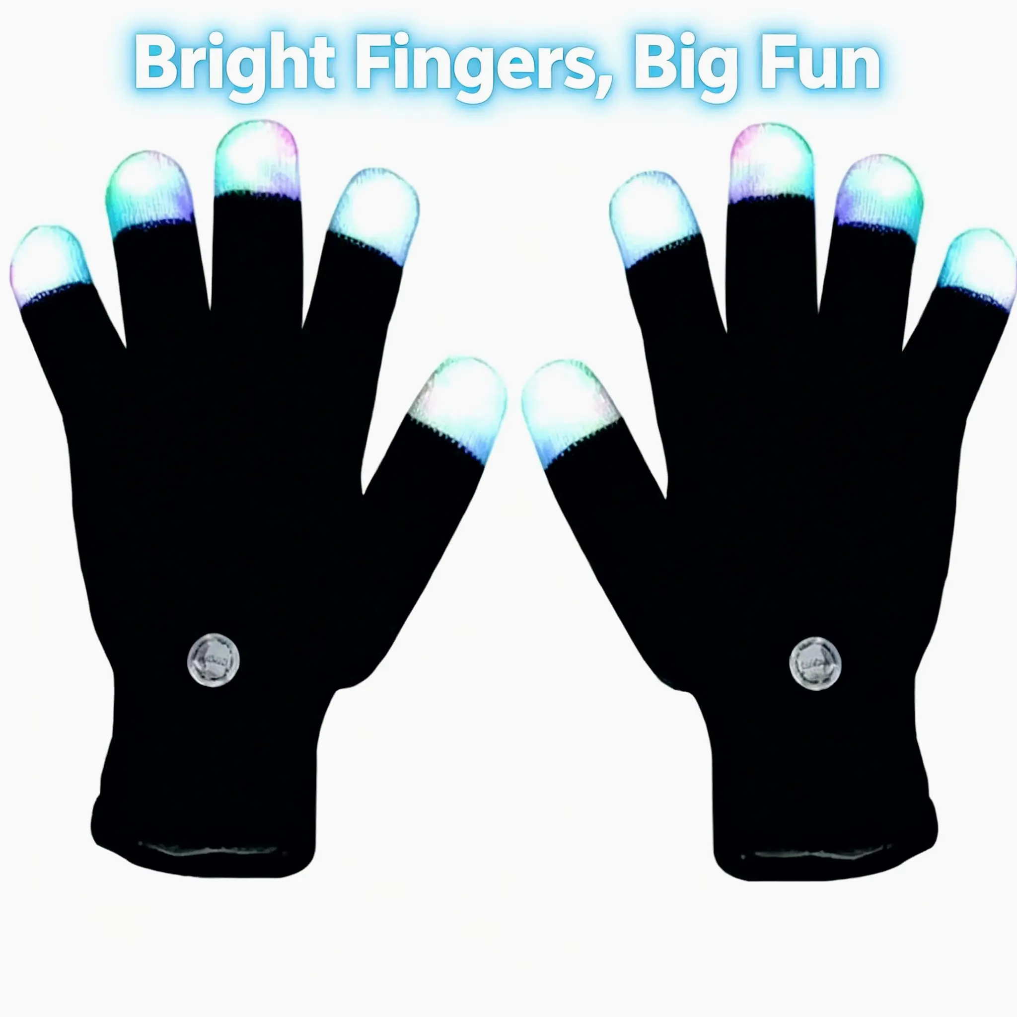 Unisex LED Light Up Gloves - Flashing Glow in the Dark Rave Gloves for Concerts, EDM Parties, Cyberpunk Costumes & Christmas Halloween Cosplay, Birthday Party Favor ToyStocking