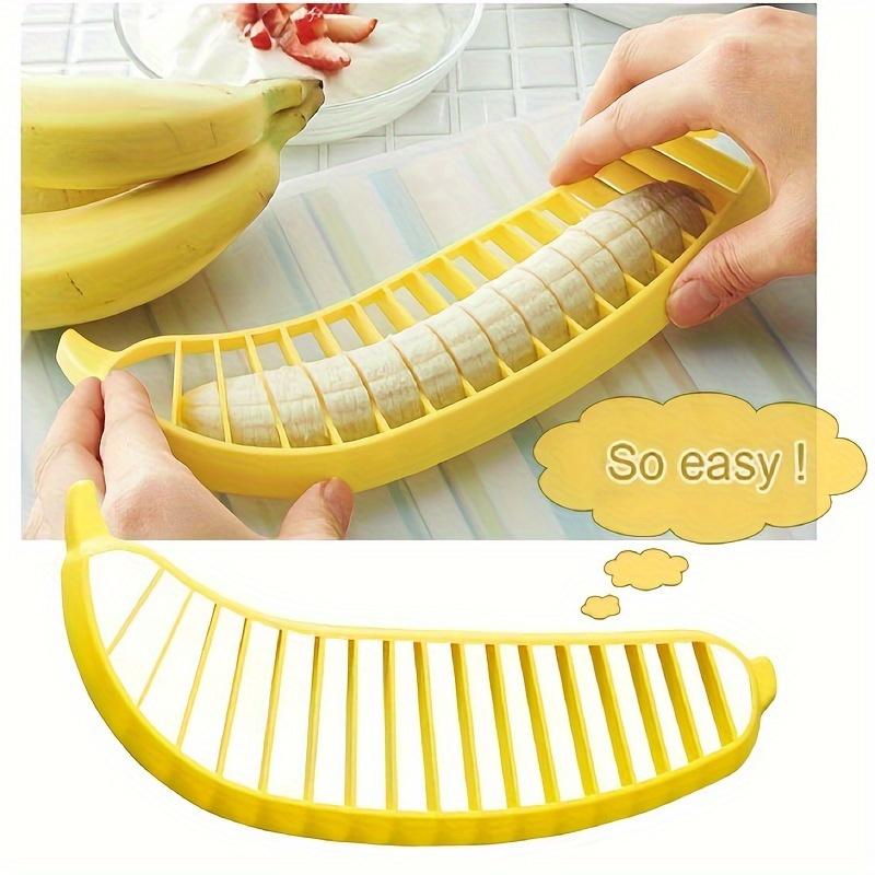 1pc Banana slicer, multi-functional fruit cutting tool, banana slicer and separator, fruit salad platter divider